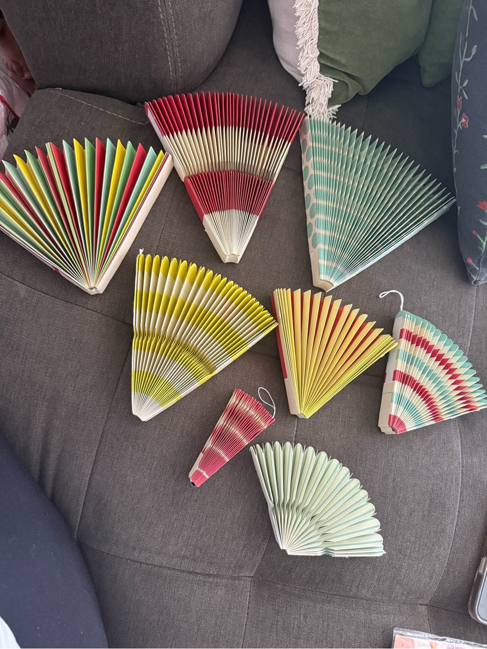 Paper Fold Fan Party Decorations - Multicolor Assortment